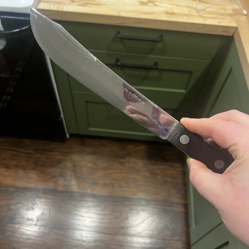 Vintage Cutco No. 32 Butcher‎ Knife Wood Handle 8